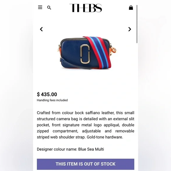 Authentic Rare Marc Jacobs Snapshot Blue Sea Multi Camera Crossbody Shoulder Bag - Picture 16 of 16